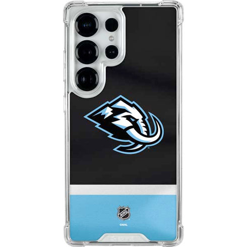 NHL Utah Mammoth Striped Jersey Galaxy S25 Ultra Clear Case